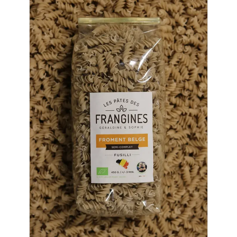 [PF/SFUS06] Pâtes FRANGINES Froment semi-complet (Wallonie) - 
Fusilli (Sachet 450G)