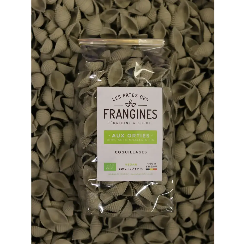 [PF/SORTIE02] Pâtes FRANGINES aux Orties - Coquillages (350 g)